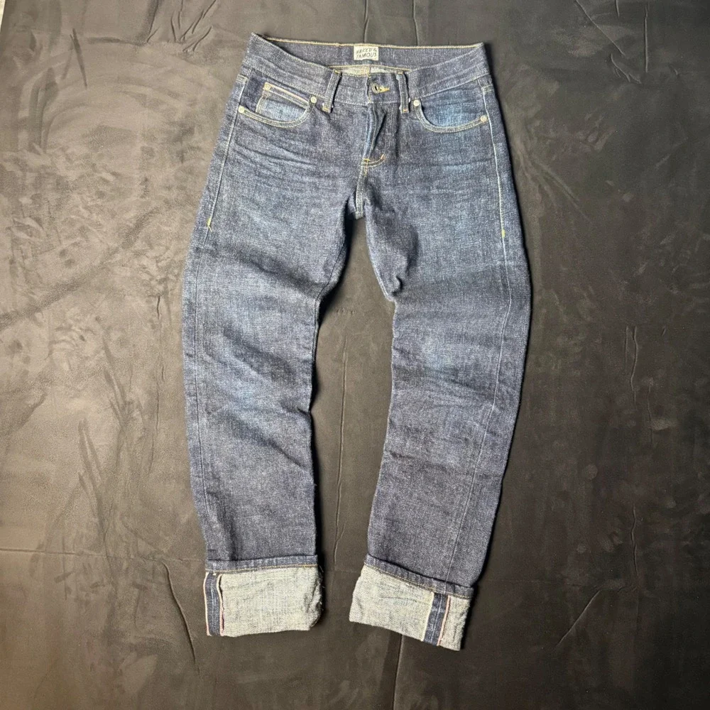 Modern Mens Naked & Famous Selvedge Okayama Spirit Indigo Denim Jeans 30